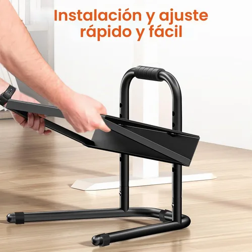 Vista 6 de Reposapiés para debajo del escritorio con mango de agarre suave