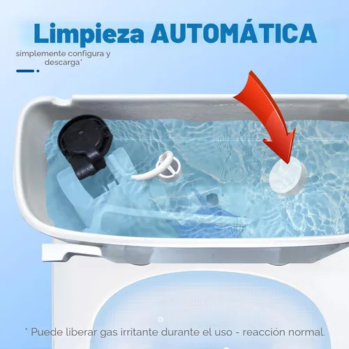 Vista 5 de Tabletas limpiadoras de inodoro Vacplus 30 UNIDADES, limpiadores automáticos de inodoro con blanqueador para desodorizar y desincrustar, limpiador