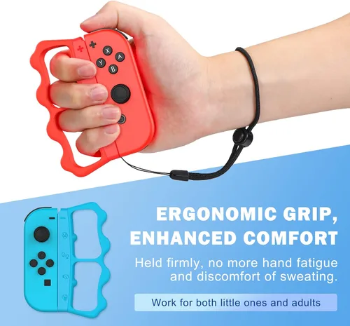Vista 5 de MoKo Agarre de mano para fitness boxeo puño de The North Star accesorios de actualización para Nintendo Switch Fitness Boxing Grip compatible