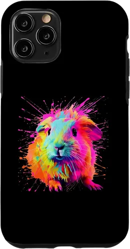 Vista 29 de Splash Paint Guinea Pig Furry Potato Lovers Case for iPhone 16