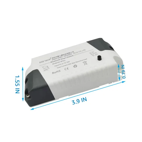 Vista 3 de DSD TECH SH-BT01C Relé Bluetooth V2 Compatible con temporizador y código de seguridad para iOS y Android