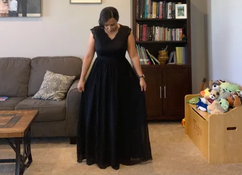 Vista 37 de Dressystar - Vestido de dama de honor, sin mangas, con cuello en V, para fiesta de boda