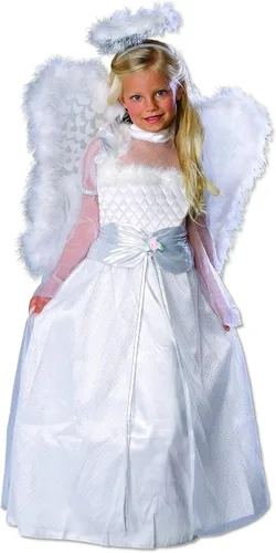 Vista 5 de Disfraz de ángel capullo de rosa para niñas de Rubie's., S, Blanco
