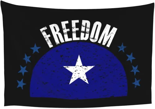 Vista 8 de LIFANGMI The Bonnie Blue Flag And Freedom Tapestry Wall Hanging 60x40 Inch Bedroom Living Room Dormitory Home Decoration Wall Tapestry
