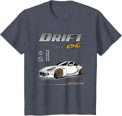 Vista 49 de Z34 370 Fairlady Z - Camiseta gráfica de cuerpo ancho, Negro, S