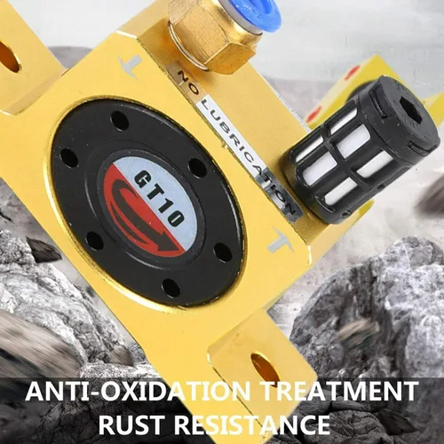 Vista 2 de Tipo industrial GT10 tipo vibrador de rueda de turbina de aire comprimido neumático (GT10)