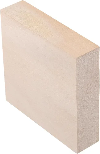 Vista 5 de 20 bloques de madera de tilo de 4 x 4 x 1 pulgadas, bloques de madera sin terminar, bloques cuadrados de tallado de madera para manualidades