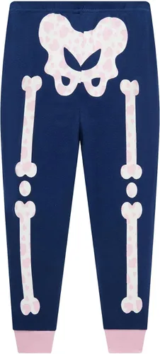 Vista 9 de Conjunto de pijama de esqueleto para niños pequeños, ropa de dormir de calabaza para niños, Halloween, 2 piezas skeleton 3