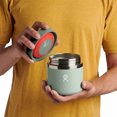 Vista 5 de Hydro Flask Tarro de comida – Acero inoxidable aislado, contenedor de viaje para comida caliente, almuerzo y sopa, verde agave, 20 onzas