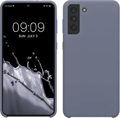 Vista 167 de kwmobile Funda compatible con Samsung Galaxy S9 - Funda de silicona TPU con acabado suave - Blue Reef
