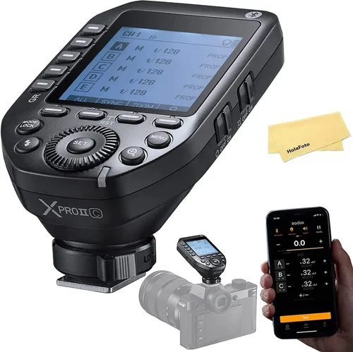 Vista 14 de GODOX Disparador de flash inalámbrico XProII-S TTL para cámaras Sony, 2.4G 1/8000s HSS, Bluetooth incorporado para control de aplicación