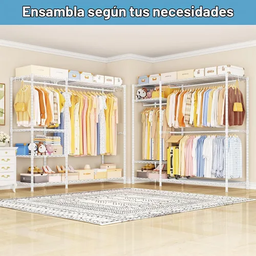 Vista 3 de Ulif F7 Plus - Perchero para colgar ropa, color blanco
