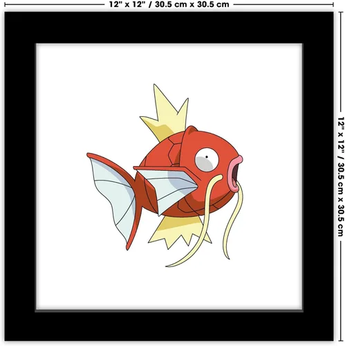 Vista 7 de Trends International Gallery Pops Pokemon Magikarp - Póster de pared, 12 x 12 pulgadas, versión enmarcada en negro