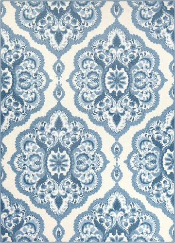 Vista 12 de Maples Rugs Vivian Medallion - Alfombra de área, fabricada en Estados Unidos, lavable, antideslizante, alfombra de interior para cocina, entrada