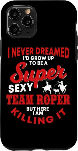 Vista 29 de Funny Team Roper Quote Rodeo Western Horse Roping Case para iPhone 17