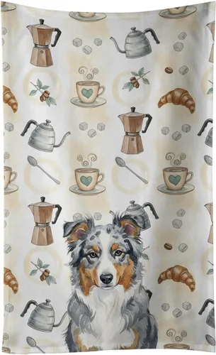 Vista 165 de Caroline's Treasures Afghan Hound - Toalla de cocina para barra de café, terciopelo frontal y lazo de algodón, lavable a máquina Sabueso afgano