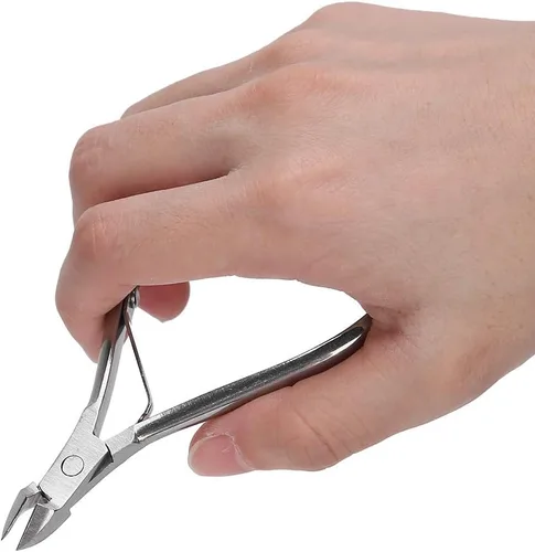 Vista 6 de Dioche Cortador de cutículas, cortador de cutículas, pinzas de cutícula, de acero inoxidable, para piel muerta, tijeras para pedicura, manicura