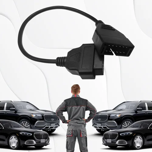 Vista 6 de Escáner OBD1, Adaptador OBD1 a OBD2 GM, Cable Escáner OBD 1 Lector de Códigos OBD1 12 Pines a OBD2 OBD II 16 Pines Enchufe Herramienta de Extensión