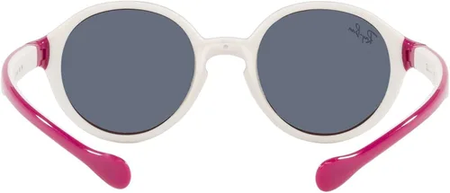 Vista 7 de Ray-Ban Junior RJ9075s - Gafas de sol redondas para niños, Fucsia sobre crema de gomagris oscuro