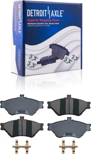Vista 122 de Detroit Axle - Pastillas de freno traseras para Toyota Prius 2012-2015 Prius Plug-In 2017-2018 Corolla iM 2016 Sion iM 2011-2017 Lexus CT200h