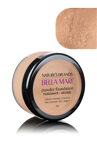 Vista 4 de Bella Mari - Base de maquillaje mineral natural en polvo, cariñosa (fresca); 0.2 onzas