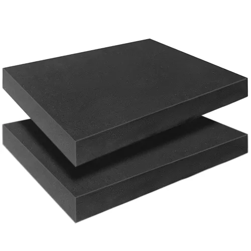 Vista 8 de Insertos de espuma de poliuretano negro para estuches, 16 x 12 x 4 pulgadas, relleno de embalaje cortable para caja de herramientas, cámara