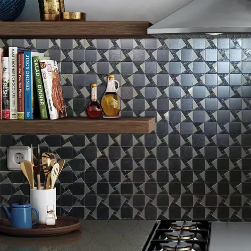 Vista 6 de Azulejo autoadhesivo contra salpicaduras de 10 hojas para cocina, azulejos autoadhesivos, pegar en tocadores de baño, chimenea, mesa de lavandería
