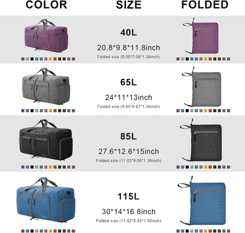 Vista 6 de Bolsa de viaje con compartimento para zapatos, unisex, resistente al agua