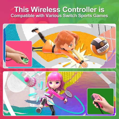 Vista 6 de Controller for Nintendo Switch, Compatible with Nintendo Switch Controller, Right and Left Switch Joypad Controllers Wireless Replacement Joy-pad