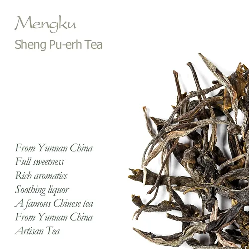 Vista 5 de Sheng Pu er Té Yunnan - Mengku Young Pu-erh Té - Pu erh crudo Té Yunnan China - Pu Er chino o té rojo Pu-erh - Puh Er - Puer té desnudo - Pu-Erh Té