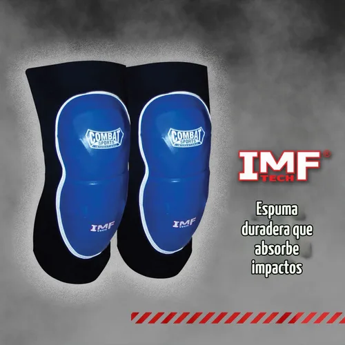 Vista 5 de Rodilleras MMA Avanzadas de Combat Sports IMF Tech™ – Espuma Moldeada por Inyección, Superficie de Golpeo de Cuero, Manga de Apoyo de Neopreno