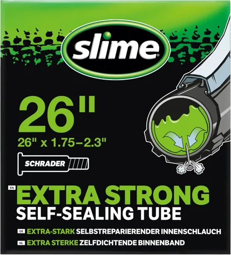 Vista 13 de Slime 30051 Tubo interior de bicicleta con sellador de pinchazos Slime extra fuerte, autosellante, evita y repara, válvula Schrader, 16 pulgadas x