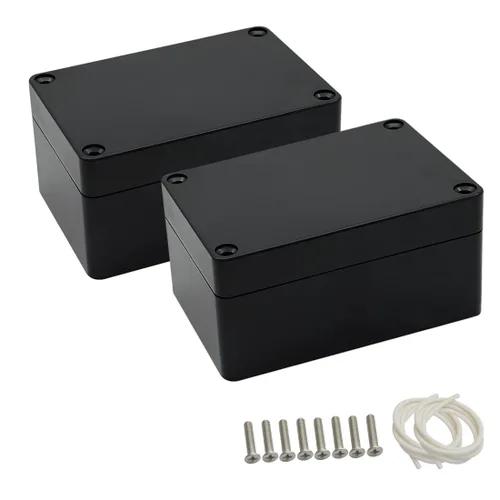 Vista 16 de LeMotech Caja de conexiones eléctricas de plástico ABS Caja de proyectos IP65 impermeable Caja de derivación universal para electrónicas Negro 2.48x