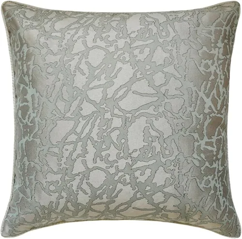 Vista 23 de The HomeCentric Fundas de almohada decorativas azules de 12 x 12 pulgadas (11.8 x 11.8 in), acolchadas de jacquard y almohadas bordadas para sofá