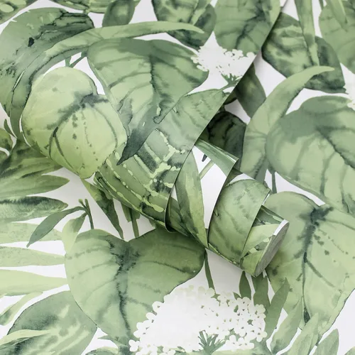 Vista 11 de Tempaper- Papel tapiz Verde (Jungle Green)