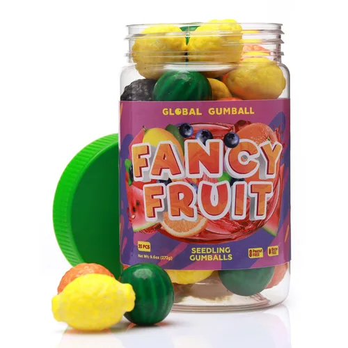 Vista 8 de Gumballs in Jar - Berry Blots Gumballs - Goma de mascar grande de 1 pulgada - Gomas de mascar grandes con sabor a fruta para niños de 9 onzas - Goma