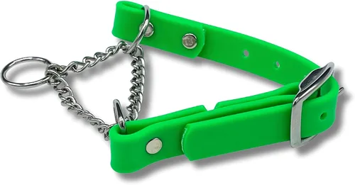 Vista 12 de Collar de Martingala para Perros, Biothane, Hardware de Acero Inoxidable, Sin Tirones, Fabricado en Estados Unidos, Grado Profesional, XXS, Negro