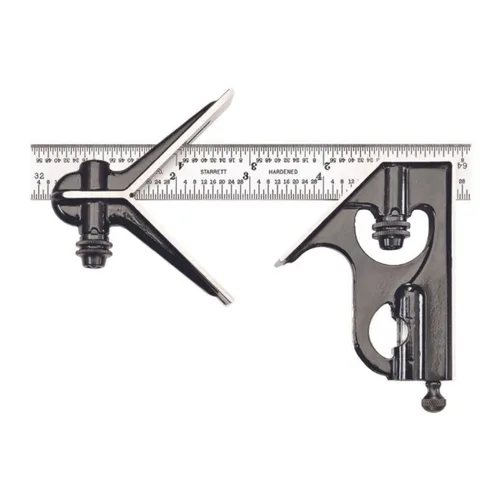 Vista 33 de Starrett Cuadrado combinado de acero con cabeza cuadrada, longitud de hoja
