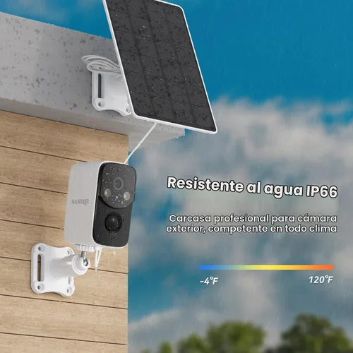 Vista 9 de WiFi Solar Security Cameras Wireless Outdoor-4 Pack, 2K