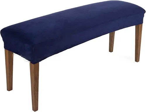 Vista 27 de Fundas de banco rectangulares, funda extraíble para silla de comedor, ajuste suave, universal, elásticas, antipolvo, lavable, protector de asiento