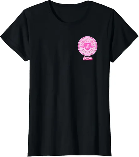 Vista 42 de Barbie The Movie - Camiseta con insignia de Ken Flamingo, Negro