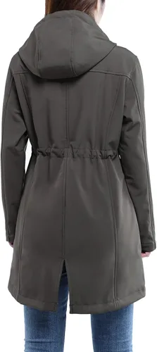 Vista 2 de 33000ft Chaqueta larga Softshell para mujer con forro polar polar cortavientos impermeable