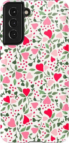 Vista 54 de Casely Funda para Galaxy S21 Here Comes The Sun Colorblock Sunset Diseño protector delgado esencial de doble capa Aquí viene el sol