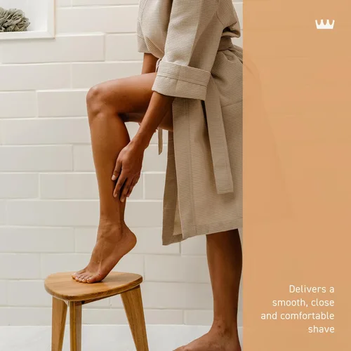 Vista 5 de Cremo Crema de afeitar para mujeres para piel sensible, hidratante, coco y mango, crema de afeitado ultra-deslizante para mujeres, combate rasguños