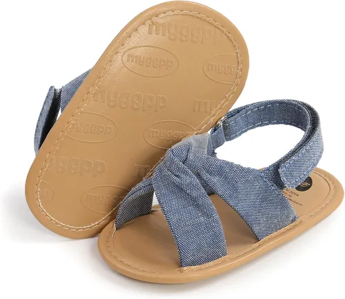 Vista 26 de Sandalias de verano para bebés, niñas y niños, unisex, antideslizantes, suela suave, transpirable, para primeros pasos, zapatos de playa al aire