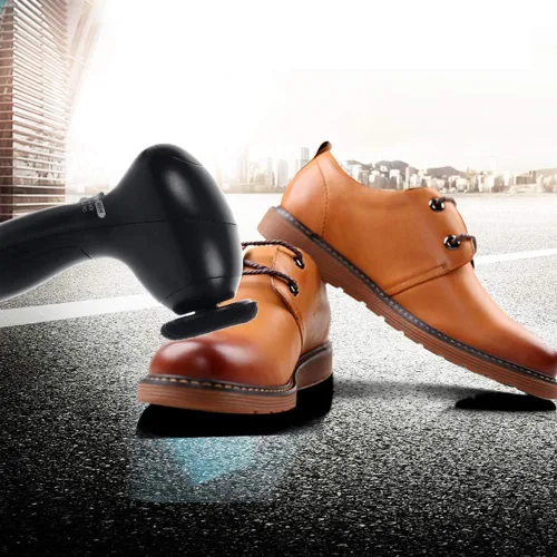Vista 5 de Pulidor eléctrico de zapatos, cepillo de limpieza multifuncional, kit de brillo de zapatos, juego automático de cepillos para el cuidado del cuero