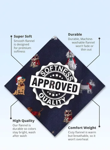 Vista 5 de PajamaGram Pijamas de franela suave, para amantes de las mascotas, para mujer