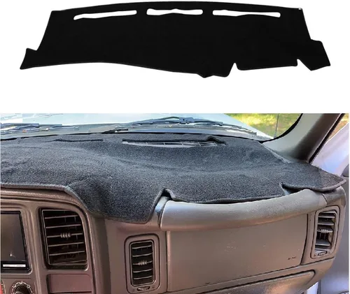 Vista 8 de Cubierta del Tablero Alfombrilla Tapete Compatible con Dodge Ram 1500 2500 3500 de 1998 1999 2000 2001 (Negro)