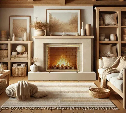 Vista 3 de Sinclair 18323 - Pantalla de chimenea de panel único, latón bruñido