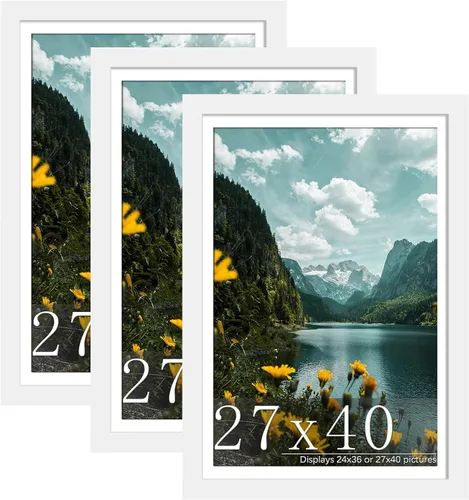 Vista 18 de Picrit Paquete de 3 portarretratos de 20 x 20 pulgadas, póster de 16 x 16 pulgadas con paspartú o de 20 x 20 pulgadas sin paspartú para montaje